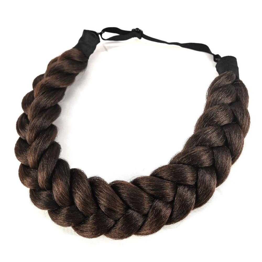 Crimp And Fluffy Braided Headband 3 Strands Synthetic Hair Braid Fashion Chunky